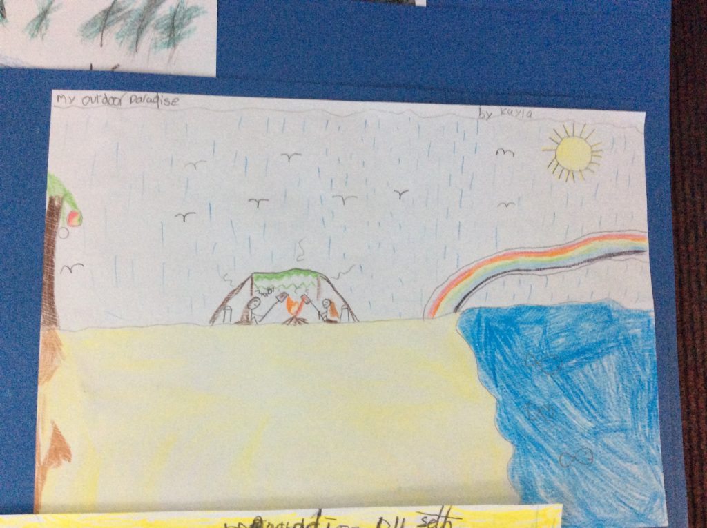 Drawings of "My Outdoor Paradise"