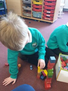 playing with blocks together